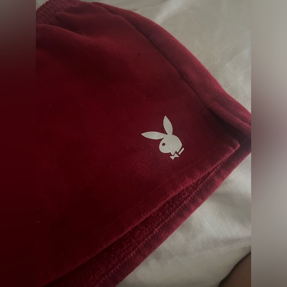 Red playboy shorts - Picture 2 of 4